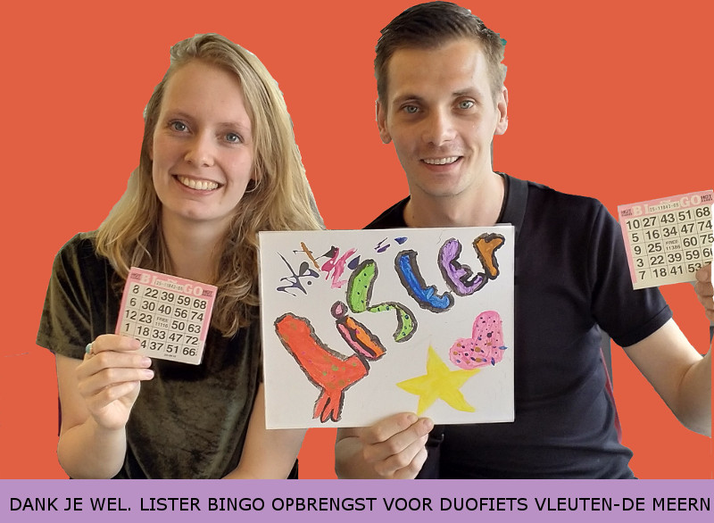 Met dank aan Lister en de bingospelers